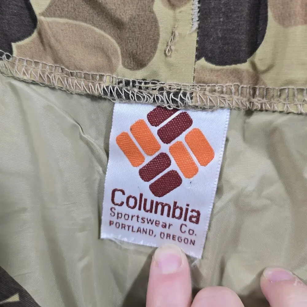 Vintage Columbia Camo Pants Mens XXL 2XL Duck Gore Tex Rain Waterproof
